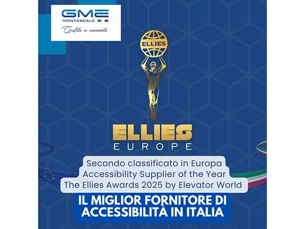 vincitore ellies awards_gme montascale ellies 2025